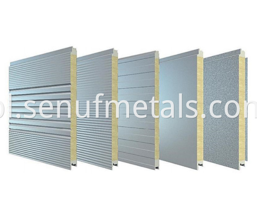 50 150mm Thickness Rockwool Sandwich Panel For Metal Wall Cladding System2